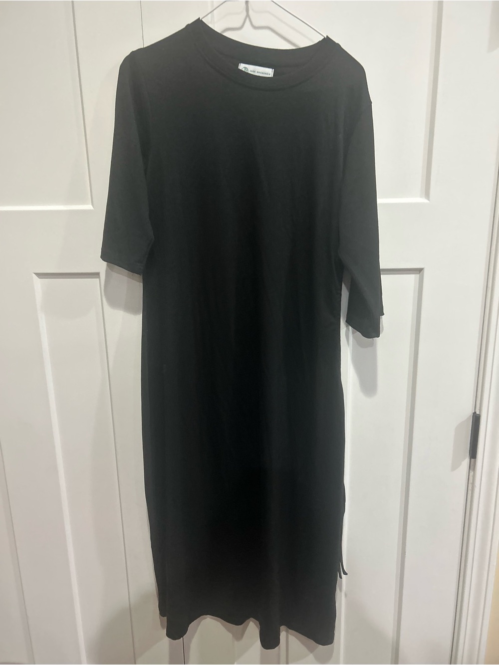 Black Women's Midi T-Shirt Dress - Jade McKenzie